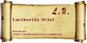 Laczkovits Uriel névjegykártya